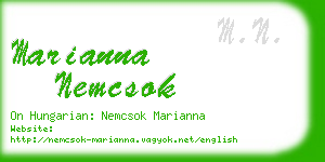 marianna nemcsok business card